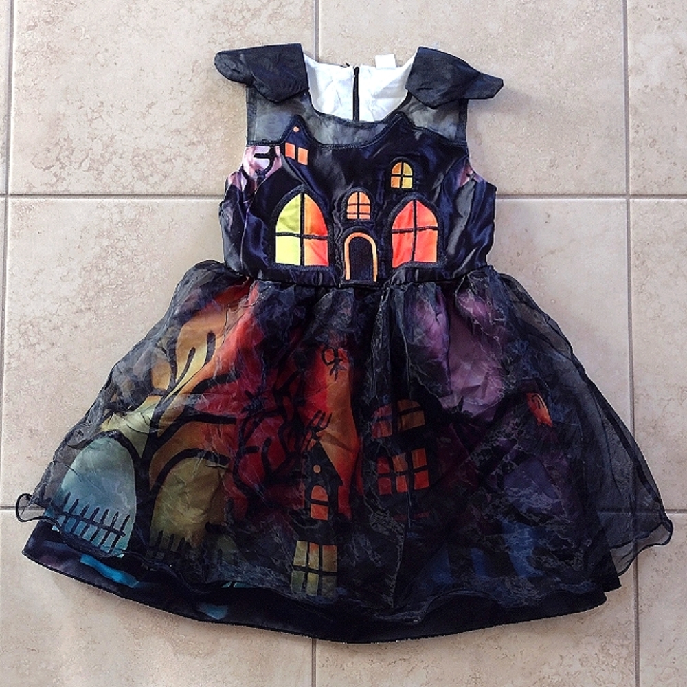 Mini Berni Pretty Halloween House Dress Age 4-5Y
